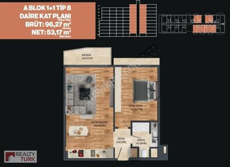 Empıre Beylikdüzü Projesinde Satılık 1+1 Sıfır Daireler