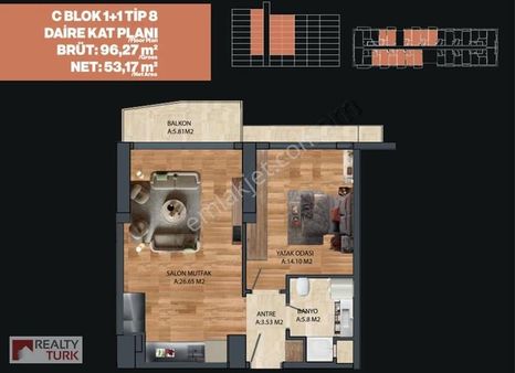 Empıre Beylikdüzü Satılık 1+1 Kelepir Daireler