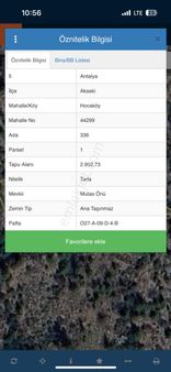 Antalya Akseki Hocaköy Mahallesinde 3000 M2 Fırsat Arazi