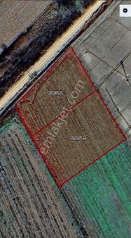 Hotanlı'da Yola Cepheli Sulama Kanallı Tek Komşulu Tarla