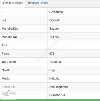 Arevar'dan Havaalanı Civarı Bağ Evlik Arazi