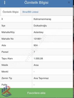 Reos Gayrimenkul'den Cadde Kenarı Satılık İnşaat Arsası