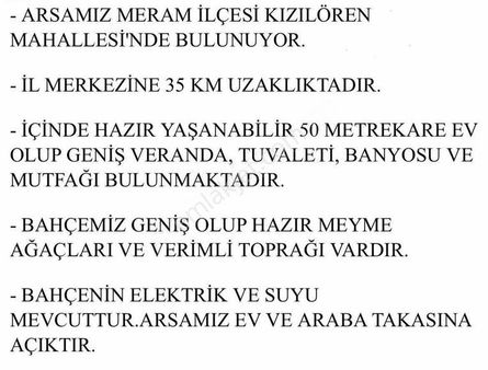 _-kızılören'de 932m2 Müstakil Hazır Kurulu Düzen Bahçe Ve Evi-_
