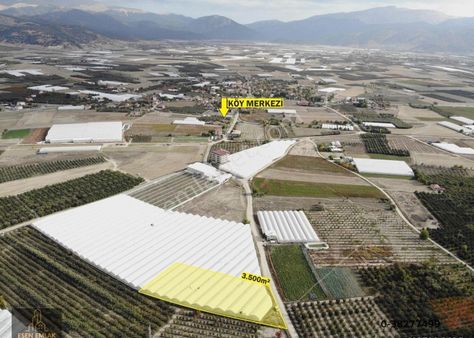 Elmalı Eymir Mahalle Merkezinde Yola Cephe Satılık 3.500m² Boş Tarla