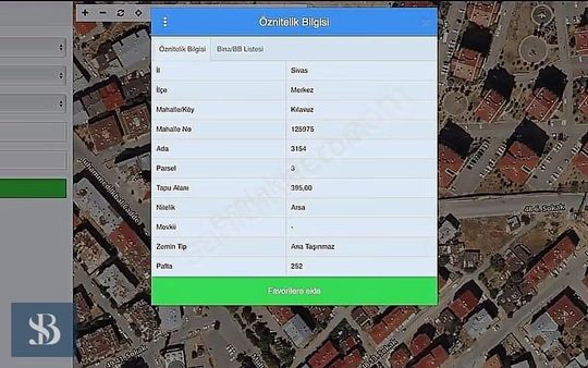 Sb Gayrımenkul'den Huzur Da 395 M2 Satılık Arsa 9 Adet 3+1 Daire