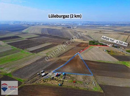 Umurca'da Bahçe Yapımına Uygun 5360 M2 Müstakil Köşe Tarla