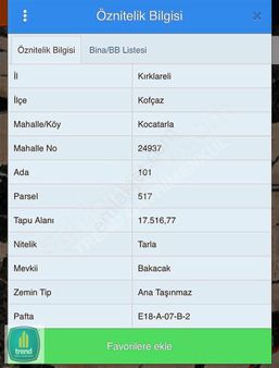 Kırklareli Kofçaz Satılık 2919 Metre