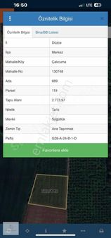 Ata'dan İmar Sınırına Yakın 2773 M2 Satılık Tarla