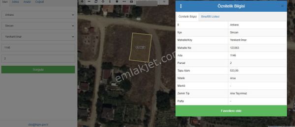Ankaranın Kalbinde Acil Satılık Villalık Köşebaşı 533 M2 Parseli