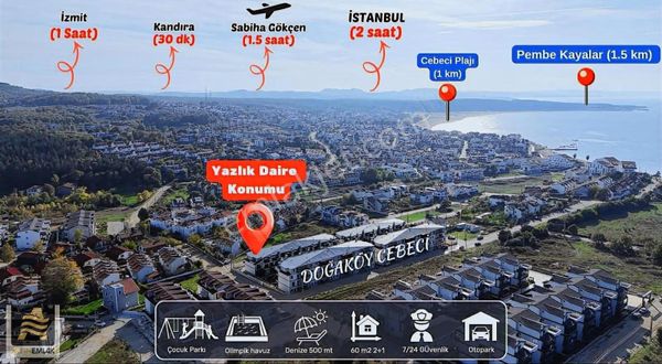 Kocaeli Cebecide Lüks Site İçerisinde 2+1 "doğaköy Cebeci"