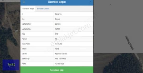 Rookz Doruk'dan Kazancın Temeli Toprak'da Sakarya'dan 1878 M2!!!