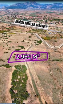 Şahin Emlaktan Denizli Acıpayam Kumafşarı Mah.2.952 M² Satılık Tarla