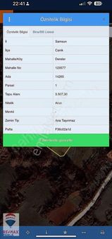 Samsun Canikte 3.507 M² Arsa Şehir Hastanesine Yakın !