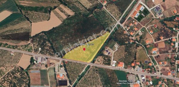 Rota'dan Beyobası Merkez Girişte Satılık 1500m² Yola Cephe Tarla