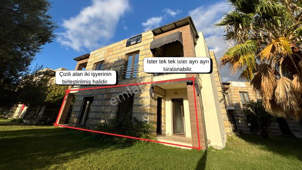 Bodrum Oasis Avm Yanı, Site İçi, Geniş Bahçe Katı, Kiralık Ofis