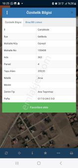 Çanakkale Gelibolu Güneli Köyünde 363 M2 Villa İmarlı Denize Yakın Satılık Arsa