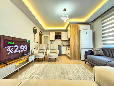 🛑🛑aktif'ten Akçay'da Satılık Full Eşyalı Denize 300mt Harika Ön Cephe 1+1 Daire