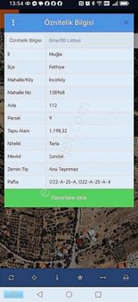 Fethiye İncirköy Mah. Muhteşem Manzaralı Tarla