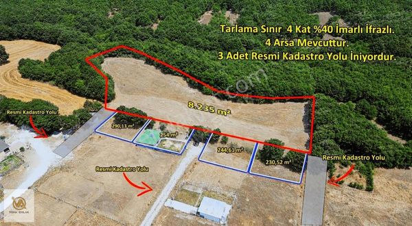 Kapaklı Atatürk Mahallesi 8.235 Metre² İmar İçi Tek Tapu Tarla