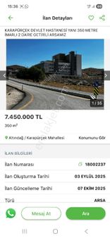 Altındag Önder İle Karapürçek..arası.yüksekblok..klasik..parseller