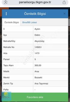 Didim Bozseki De Villa Arsası