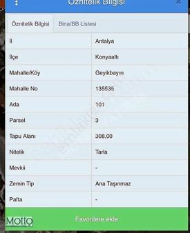 Geyikbayırında Keskin Kasap Yakını Villa Yapımına Uygun Arsa