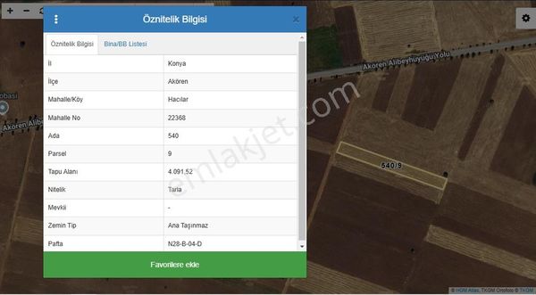 Talha Tozduman'dan Akören Orhaniye Arasında 4binm2 Sulak Tarla