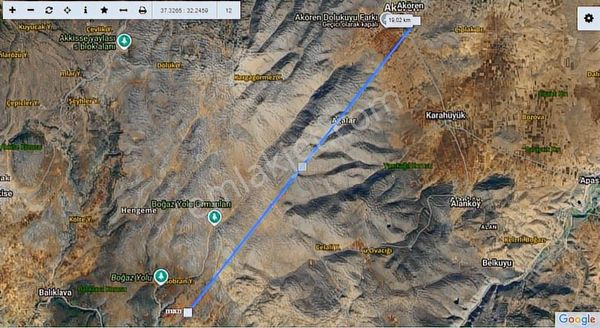 Talha Tozduman'dan Akören Avdanda Müstakil T. 5557m2 Takasa Açık