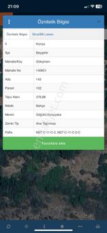 Beyşehir Gökçimen Mahallesinde Elektrik Ve Suyu Bulunan Bahçelik Yer Satılıktır.