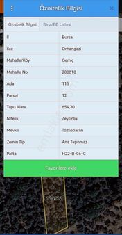 Bt Gayrimenkul 'den Orhangazi Gemiç 'te Satılık Parsel Fırsatı