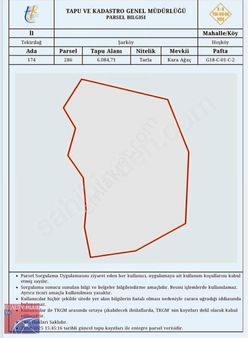 Tekirdağ|şarköy|hoşköy Mevkinde Satılık Fırsat Arazi/arsa