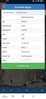 Binevler Turyaptan Çardak Mah. Satılık Elma Bahçesi..
