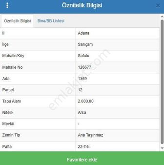 *%30 *kat Karşılığı *tek Tapu *sofulu İmarlı 2.000 M2 1369ada 12 Parsel Ve 1286 M2 1386ada 1parsel