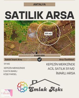 5 Kata İmarlı Konut Arsası