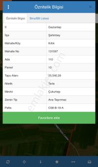 Nuray Gayrimenkulden Şahinbey Killikte Satılık 36 Dönüm Tek Tapu