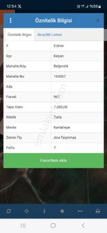 Edirne Keşan Beğendik Köyü – Parsel 967 875 M²