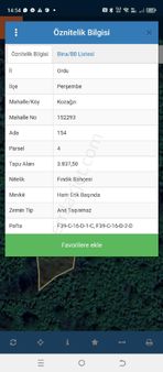 Perşembe Kozağzı Mah. Satılık İmarlı Arazi