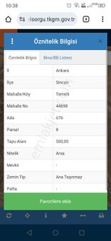 Temelli'de Göl Manzaralı 500 M2 Villalık Parsel Arsa!!!