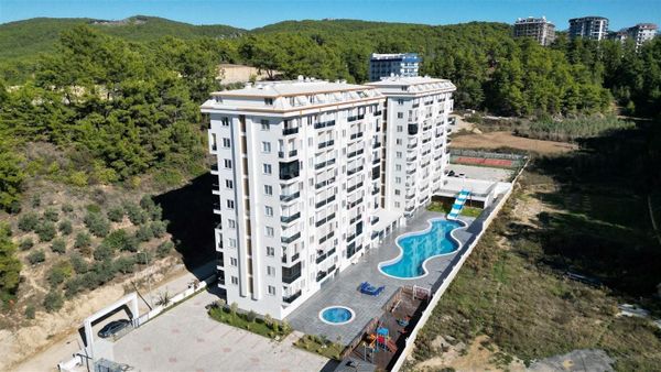 Alanya Avsallarda Sosyal Tesisli, Full Donanımlı 1+1 Sıfır Dair