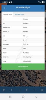 Korkuteli Avdan'da Satılık Tarla