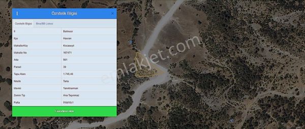Nova Grup'tan Kocaseyit'te Asfalta Sıfır 1.745 M² Yatırımlık Tar