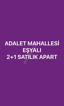 Adalet Eşyalı 2+1 Satılık