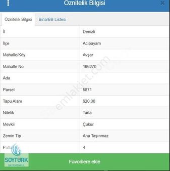 Soytürk'den Avşar Da Köy İçi 2 Kat %40 İmarlı 655 M2 Arsa