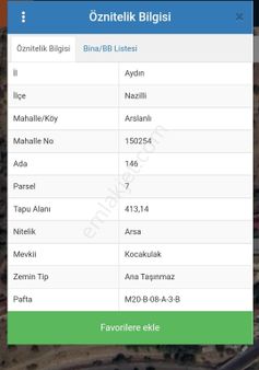 Arslanlı Mahallesinde 3 Kat İmarlı Satılık Arsa