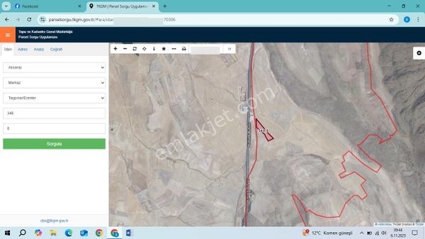 Aksaray Taşpınar Erenlerde Satılık Tarla