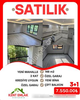 Kent Emlaktan Yeni Mahallede Sıfır Bina 3+1 Satılık Daire