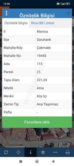 Saruhanlı Çakmaklı Köyünde Satılık Arsa