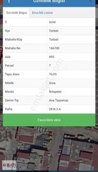 Torbalı Batı Gayrimenkul Den Satılık Arsa