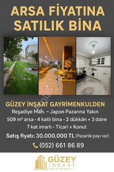 Reşadiye Mahallesi’nde Arsa Niyetine Satılık Bina