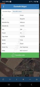 Konya Beyşehir Akburun Göl Manzaralı Satılık Tarla